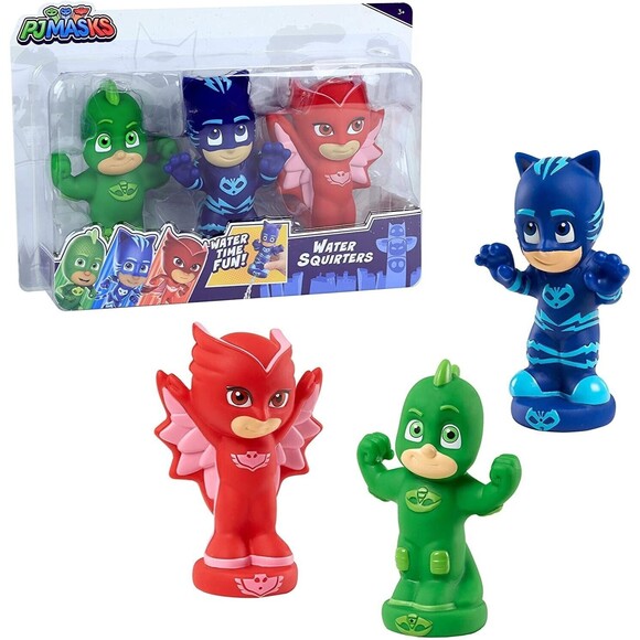 PJ MASKS: Power Heroes Water Squirters - Gekko, Catboy, Owlette - Bath Pool Toy - Picture 1 of 7